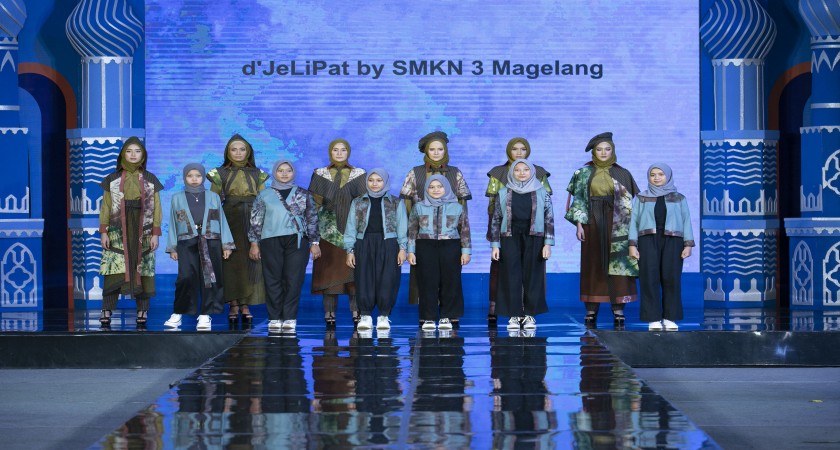 d’JeLiPat  SMK N 3 Magelang  Tampil Di JOGJA MUSLIM FASHION PARADE  di Mall Sleman City Hall Yogyakarta, 9 April 2022