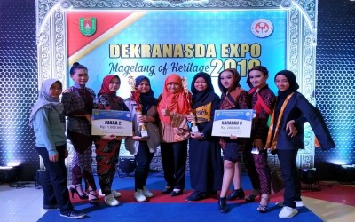 TATA BUSANA SMK NEGERI 3 MAGELANG Bersinar kembali di Ajang Lomba Bergengsi Desain Busana  “Dekranasda Expo Magelang Of Heritage 2019” ,  Magelang, 22 Nopember 2019