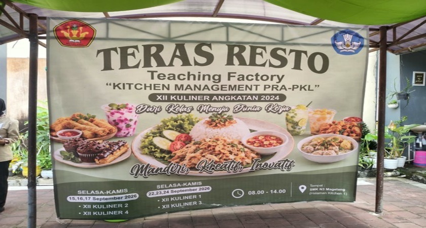 Serunya Teras Resto SMKN 3 Magelang