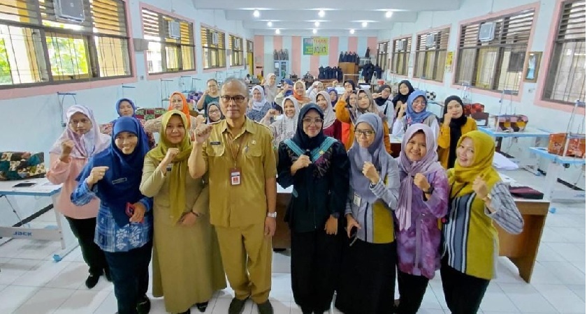 SMK Negeri 3 Magelang Dipercaya DPPKUM Kota Magelang Gelar Pelatihan Busana bagi Masyarakat